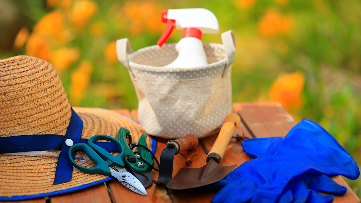 薬剤散布の道具