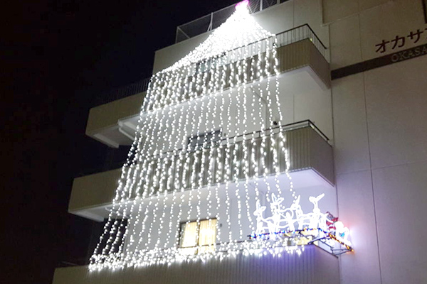 イルミネーション設営