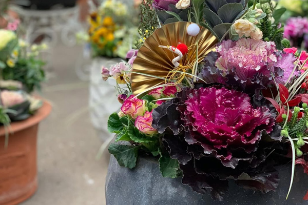 お正月の寄せ植え教室